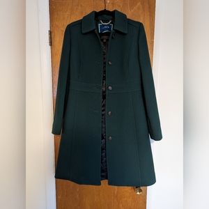 Green J. Crew Lady Day Coat size 4 Thinsulate